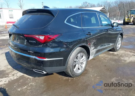 2022 Acura Mdx Standard z USA, uszkodzony, nr VIN 5J8YE1H36NL043273